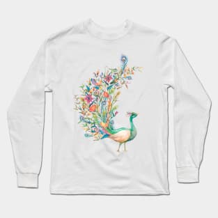 peacock Long Sleeve T-Shirt
